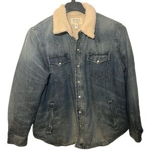 Polo Ralph Lauren Fleece-Lined Denim Western Shirt Jacket